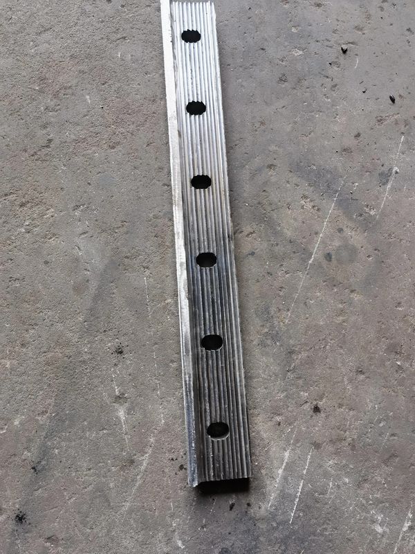 Al aluminum 6106t6 6 holes with serration fish plates 600 mm length