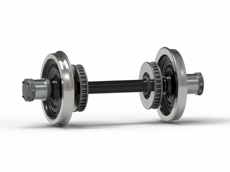 45 Steel Single Flanged Rail Wheels , Railroad Steel Wheels For 900mm