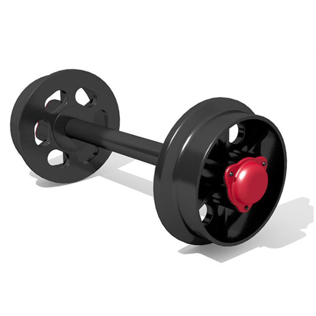 600mm Gauge Railway Wheel Set Heavy Duty 42CrMo Steel Flanged Material