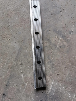 Al aluminum 6106-t6 6 holes with serration fish plates 600 mm length