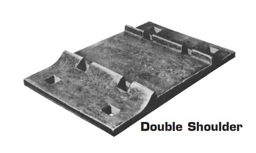 Double Shoulder Base Plates Sole Plate In A Crane Rail Or Track Support System To Fix The Entire Rail Fastening Systems