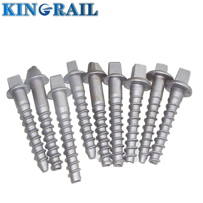 SS25 SS35 SS36 Rail Screw Spike 24*150 To 270mm Grade 5.6 8.8 Plain Oiled Or HDP Finish Surface