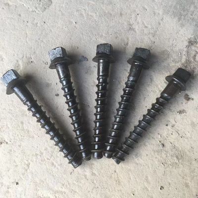 China Railroad Screw Spikes In Railway For Wooden Sleeper Fastening