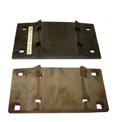 Ribbed Steel Rail Sole Plate And Base Plate Semi-finished Inspection