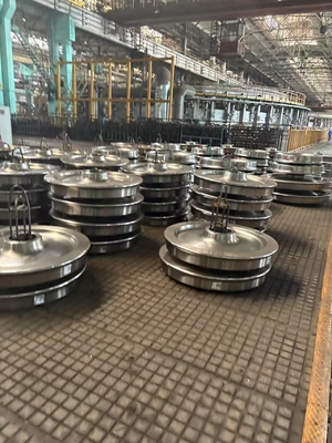 EA1N Steel Grade Forged Cast Wheels Heat Treated For Exceptional Toughness