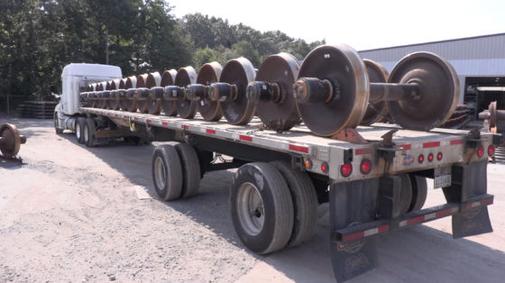 300mm Size Forged Steel Railroad Wheels And Axles