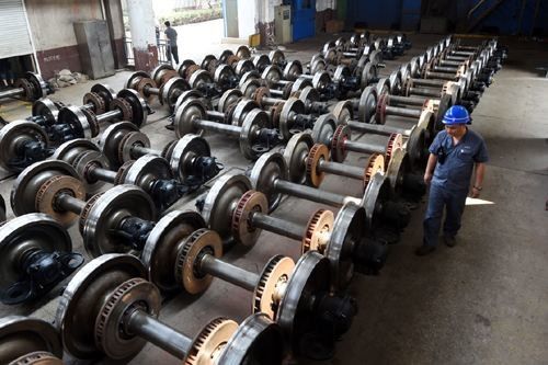 300mm Size Forged Steel Railroad Wheels And Axles
