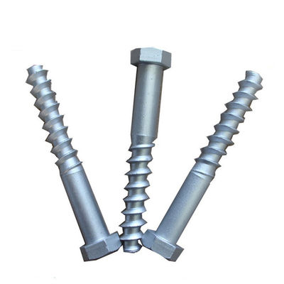 SS25 SS35 SS36 Rail Screw Spike 24*150 To 270mm Grade 5.6 8.8 Plain Oiled Or HDP Finish Surface