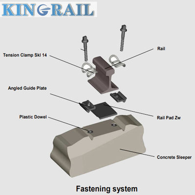 Mild Steel Cast Iron Wrought Iron Base Plates Rail Tie Plate Rail Shoulder For KPO Fastening Systems