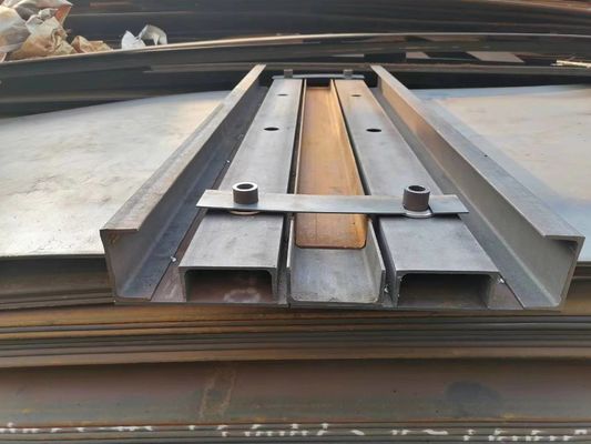 Port Crane Rail Foundation Continuous Steel Plates
