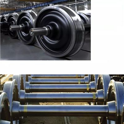 AAR Single Flange Rail Wheelset Crane Walking Wheel Forged Steel Wheelset