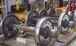 600mm Gauge Railway Wheel Set Heavy Duty 42CrMo Steel Flanged Material