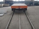 25 Ton Axle Load Flat Bed Rail Car 1200mm Wheelbase 4 Wheels Support