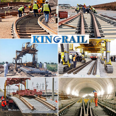 EN Standard R260 49E5 Steel Rail for Railway Construction