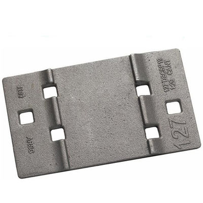Ribbed Steel Rail Sole Plate And Base Plate Semi-finished Inspection