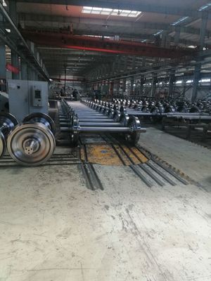 Bogie Locomotive Train Wheels , Rail Wheel Set ER7 ER8 ER9 Material