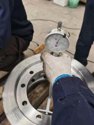 OEM Forged Steel Rail Wheels , Flange Cast Crane Trolley Wheels