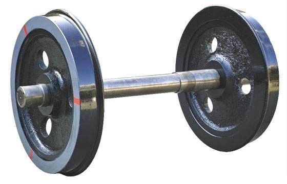 Casting Rail Wheel Set , Steel Train Wheels 350mm For Locomotive Wagon