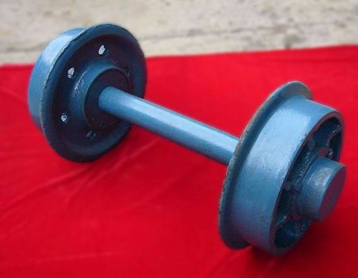 Mining Rail Wheel Set Double Flange Cast Forged ISO Certificate