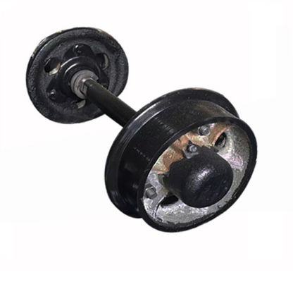 Casting Steel Train Wheel Set For Mining Cart 650mm 450mm Size OEM