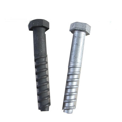 SS25 SS35 SS36 Rail Screw Spike 24*150 To 270mm Grade 5.6 8.8 Plain Oiled Or HDP Finish Surface