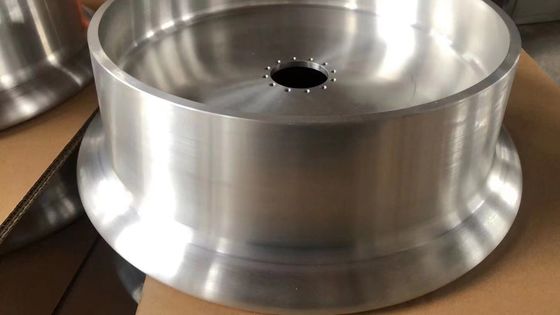 Round Forged Aluminum Alloy Wheels For Rail Trailers 6061-T6 6063 7075-T Material