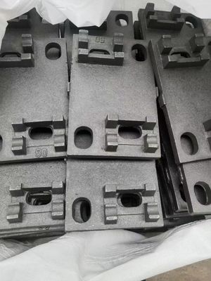 OEM China Casting Iron Railroad Rail Tie Plates   for Rail Construction Project