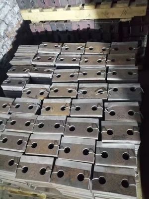 OEM China Casting Iron Railroad Rail Tie Plates   for Rail Construction Project