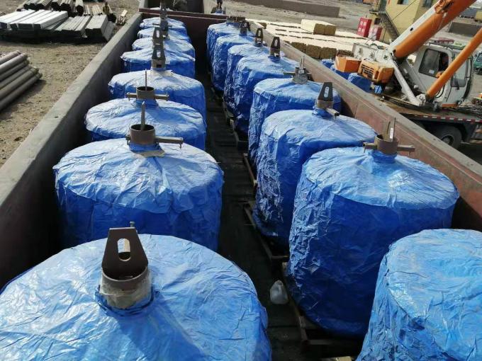 OEM Steel Rail Wheels , Flange Cast Crane Trolley Wheels