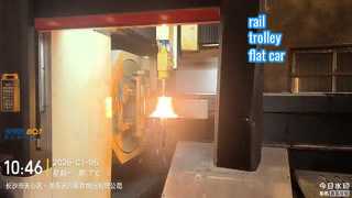 rail trolley steel materials cutting 